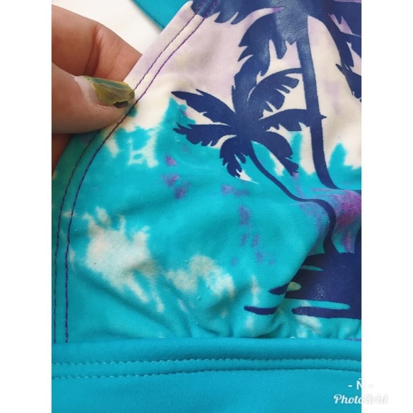 JUSTICE SWIMMING TWO PIECE SUIT SIZE 14 - Picture 6 of 7